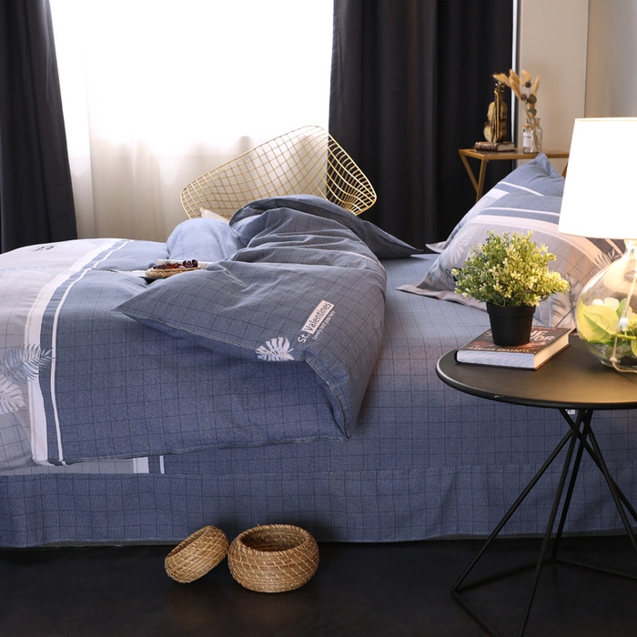 91家纺网 家纺一手货源 找家纺 馨雅家纺 2025新款全棉纯棉磨毛系列四件套 蒙德拉-兰