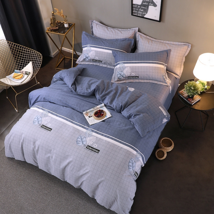 91家纺网 家纺一手货源 找家纺 馨雅家纺 2025新款全棉纯棉磨毛系列四件套 蒙德拉-兰