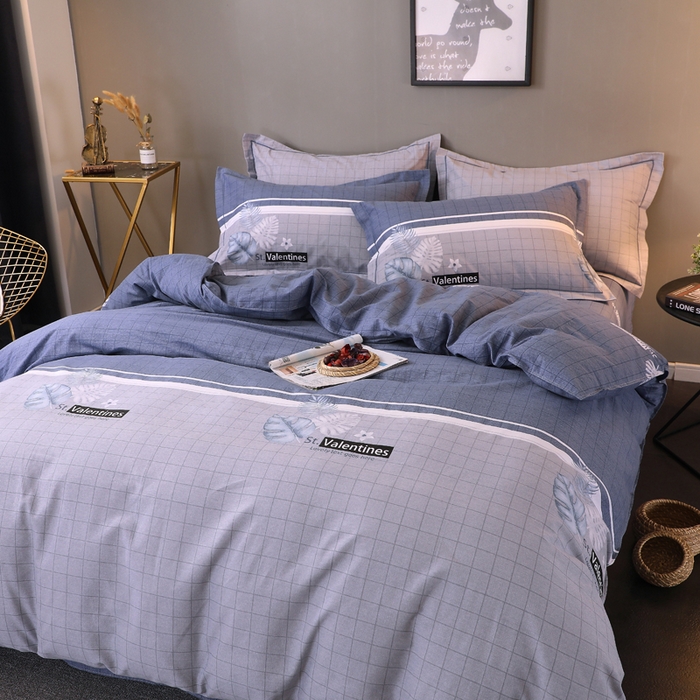 91家纺网 家纺一手货源 找家纺 馨雅家纺 2025新款全棉纯棉磨毛系列四件套 蒙德拉-兰