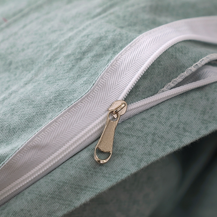 91家纺网 家纺一手货源 找家纺 馨雅家纺 2025新款全棉纯棉磨毛系列四件套 星恋-绿