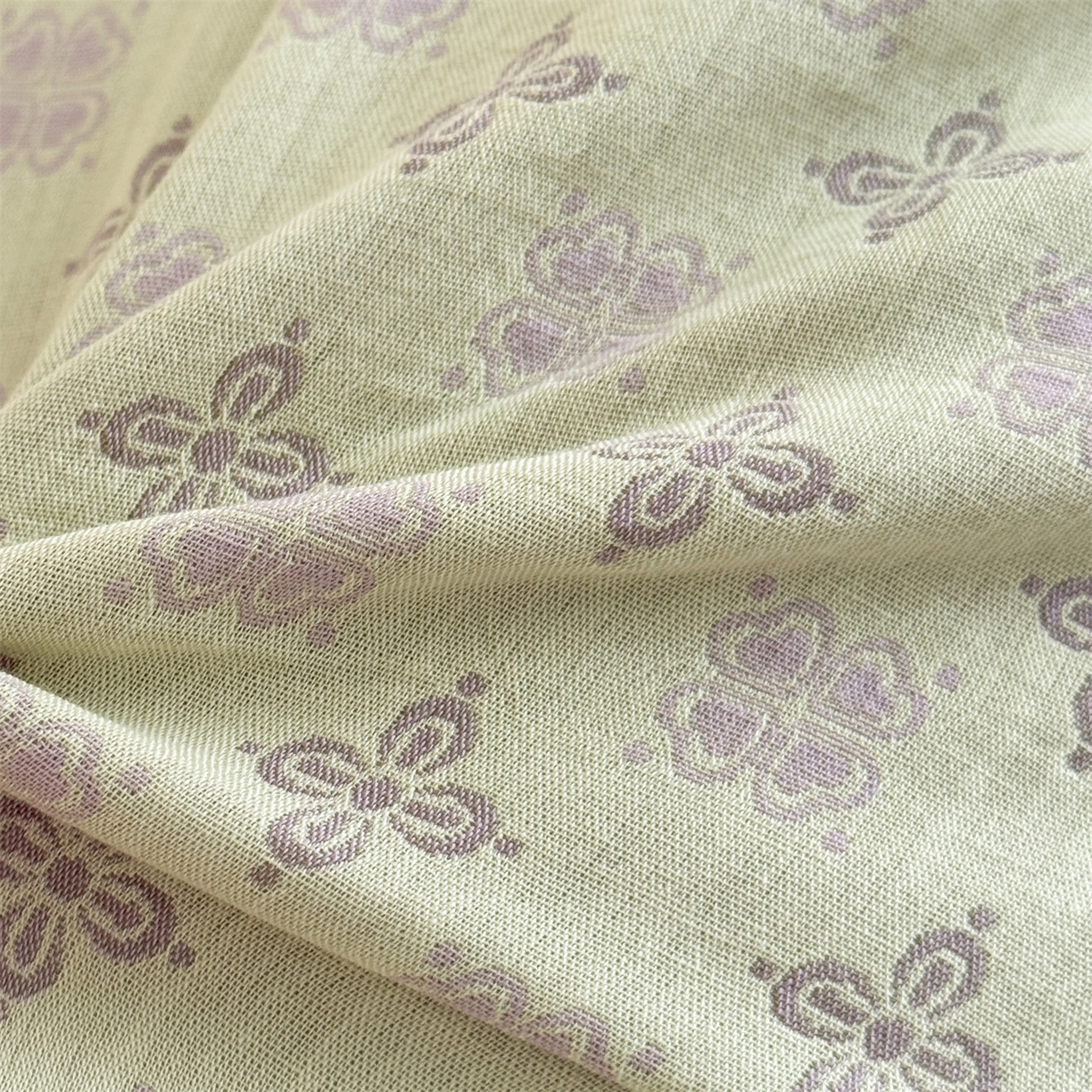 91家纺网 家纺一手货源 找家纺 麦肯锡 2025新款可爱猫耳碎花双层纱荞麦枕枕头枕芯 猫耳朵碎花双层纱荞麦枕-绿色