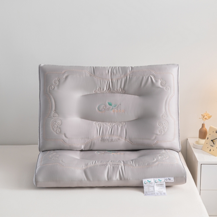 91家纺网 家纺一手货源 找家纺 （总）鼎晟纺 2025新款蚕丝款乳胶成人枕头学生枕芯枕头枕芯