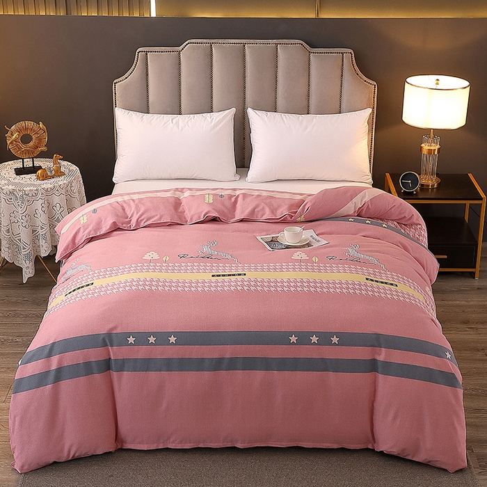 91家纺网 家纺一手货源 找家纺 （总）馨雅家纺 2025新款全棉纯棉磨毛系列被套单品被套单件单被套