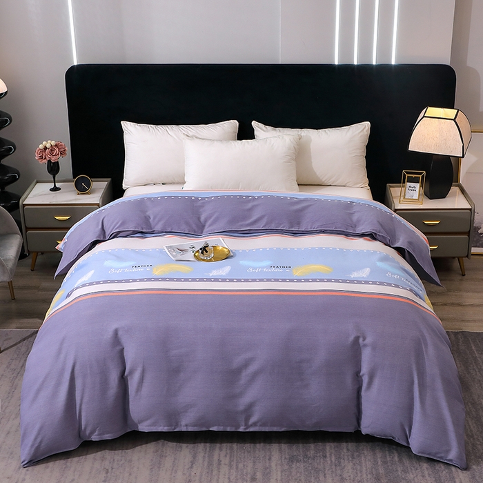 馨雅家纺 2025新款全棉纯棉磨毛系列被套单品被套单件单被套 弗郎-蓝