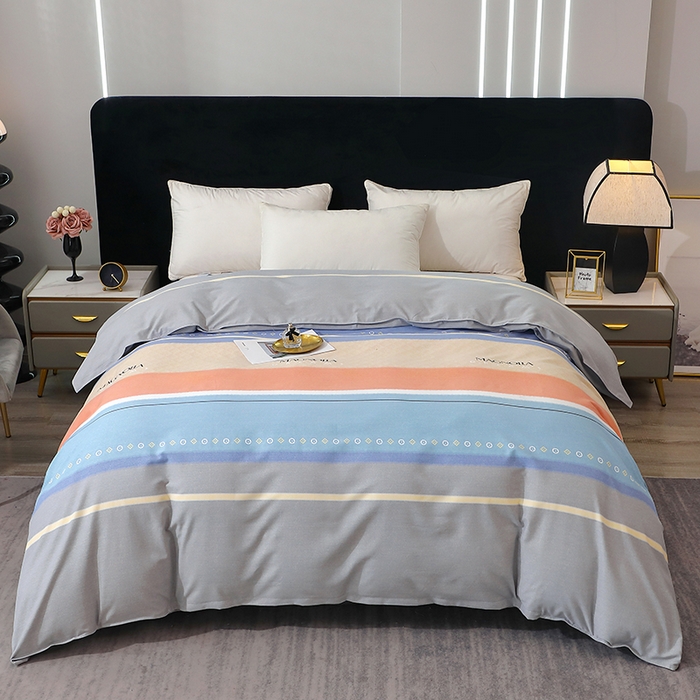 馨雅家纺 2025新款全棉纯棉磨毛系列被套单品被套单件单被套 伽罗-蓝