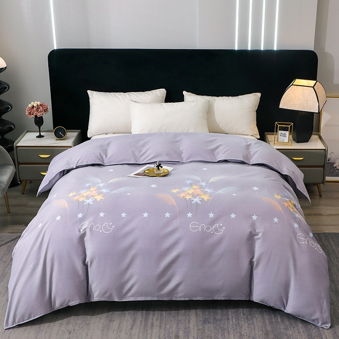 馨雅家纺 2025新款全棉纯棉磨毛系列被套单品被套单件单被套 芦花-灰