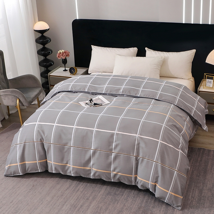 91家纺网 家纺一手货源 找家纺 馨雅家纺 2025新款全棉纯棉磨毛系列被套单品被套单件单被套 摩卡-灰