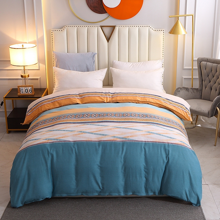 馨雅家纺 2025新款全棉纯棉磨毛系列被套单品被套单件单被套 奥斯汀-桔