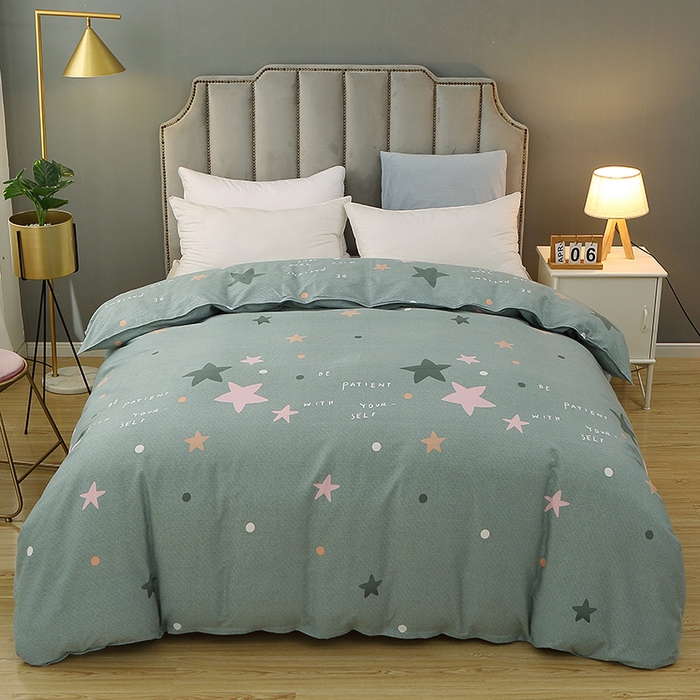 馨雅家纺 2025新款全棉纯棉磨毛系列被套单品被套单件单被套 星恋-绿