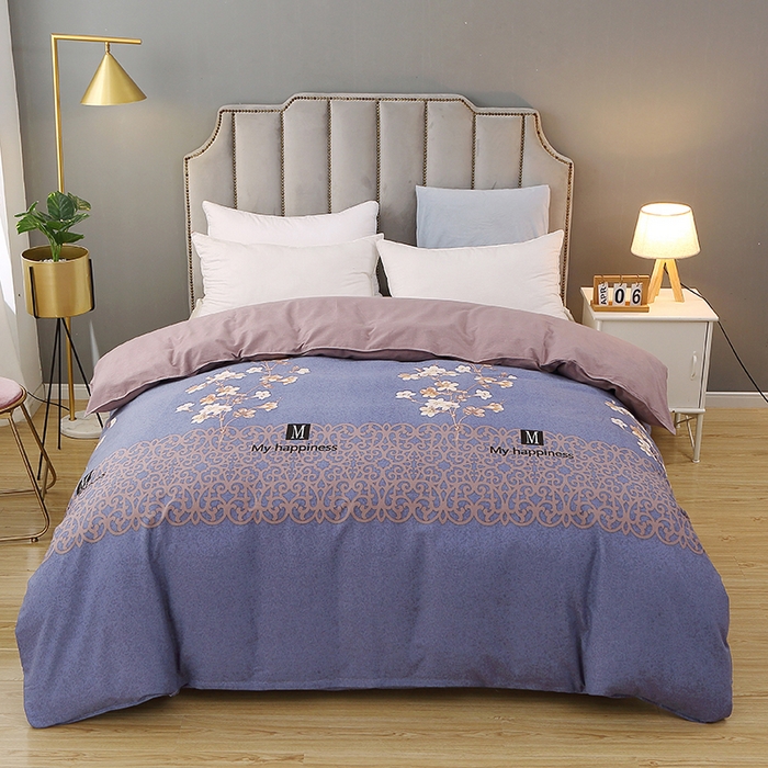 馨雅家纺 2025新款全棉纯棉磨毛系列被套单品被套单件单被套 芳菲时光-蓝