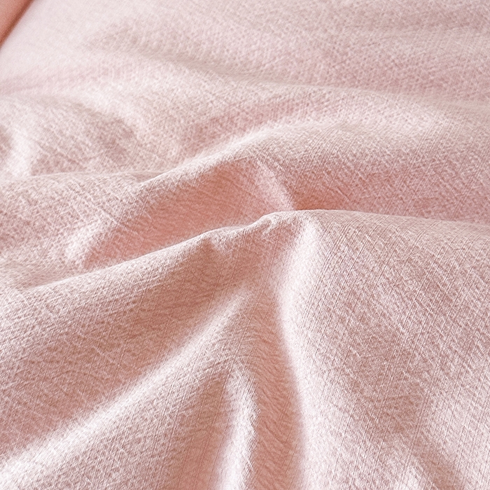 91家纺网 家纺一手货源 找家纺 欧夏家纺 2025新款亲肤舒适皱皱棉小芙提花大豆被被子被芯 润粉色