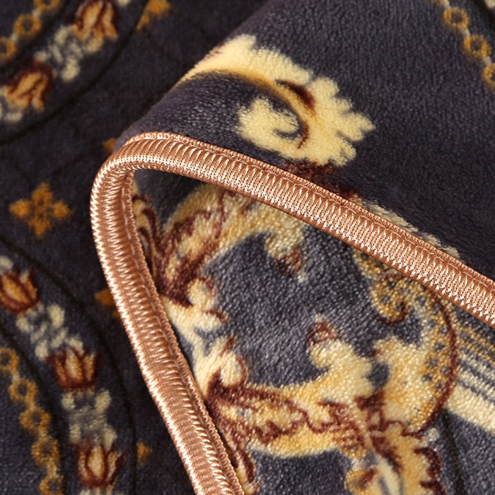 91家纺网 家纺一手货源 找家纺 首选家纺 2025新款加厚保暖牛奶绒金貂绒法莱绒床裙款四件套 皇家风范