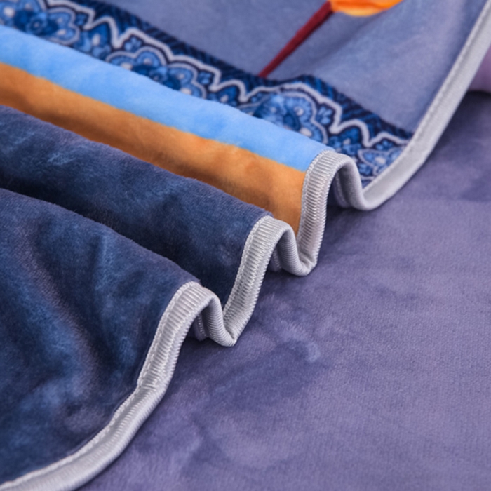 91家纺网 家纺一手货源 找家纺 首选家纺 2025新款加厚保暖牛奶绒金貂绒法莱绒床裙款四件套 麦穗