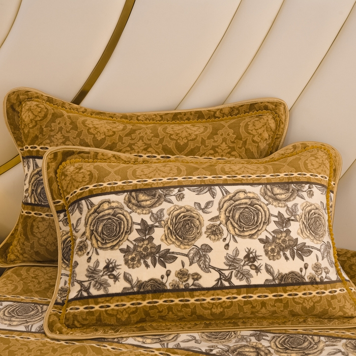 91家纺网 家纺一手货源 找家纺 首选家纺 2025新款加厚保暖牛奶绒金貂绒法莱绒床裙款四件套 秋意