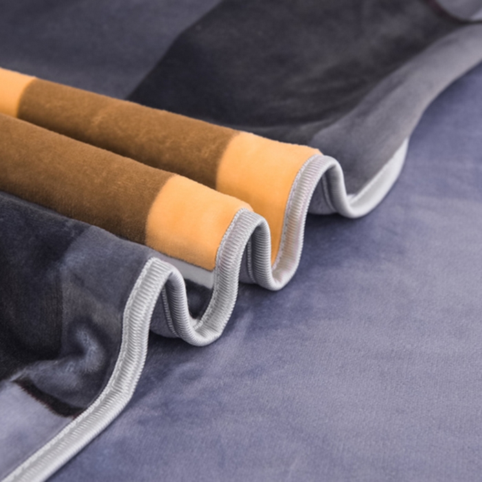 91家纺网 家纺一手货源 找家纺 首选家纺 2025新款加厚保暖牛奶绒金貂绒法莱绒床裙款四件套 绅士格