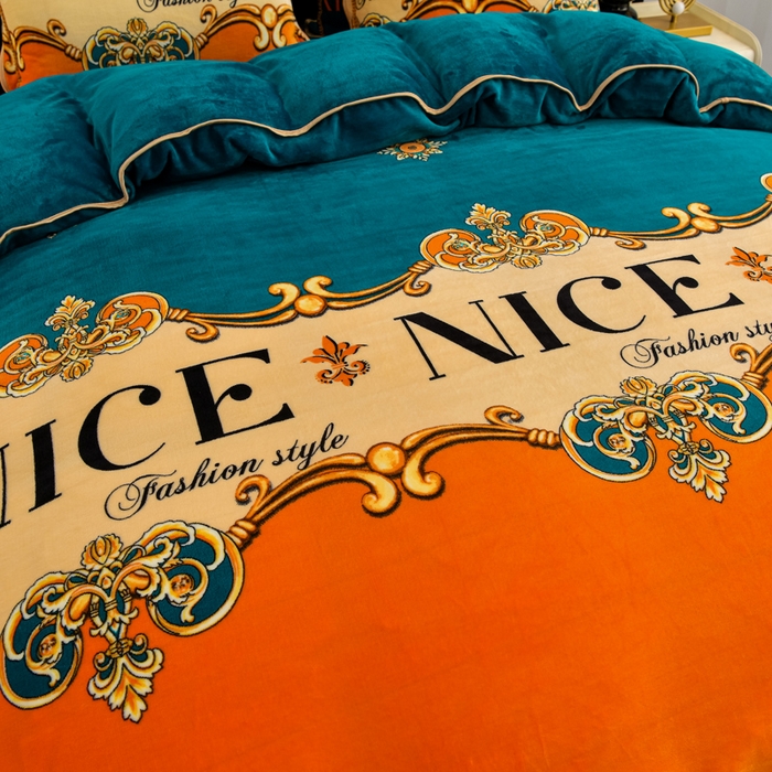 91家纺网 家纺一手货源 找家纺 （总）慕婷家纺 2025新款牛奶绒印花四件套