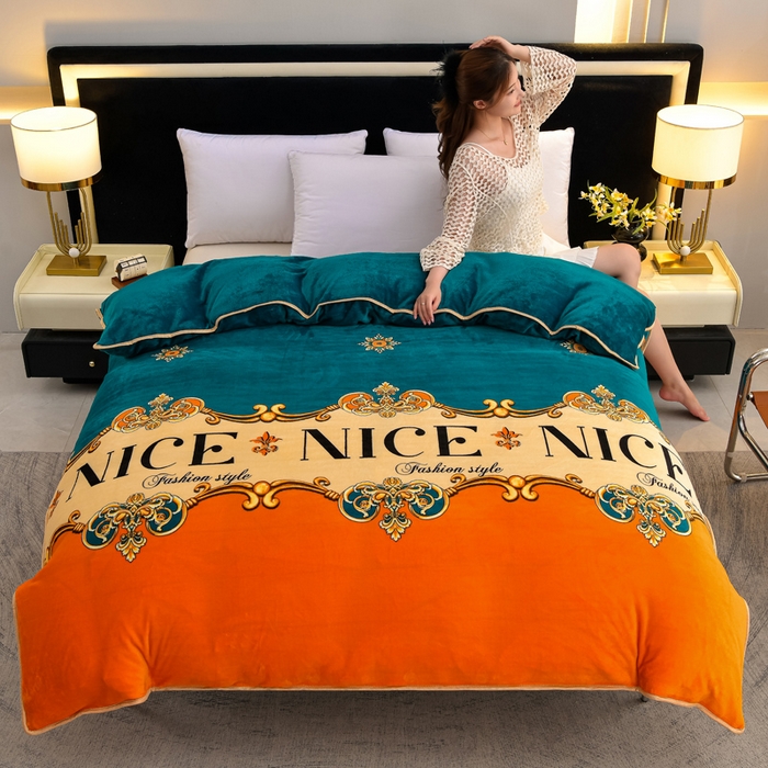 91家纺网 家纺一手货源 找家纺 （总）慕婷家纺 2025新款牛奶绒印花四件套