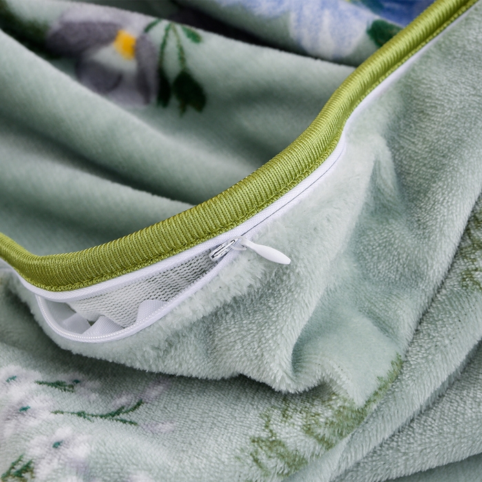 91家纺网 家纺一手货源 找家纺 慕婷家纺 2025新款牛奶绒印花四件套 繁花似锦