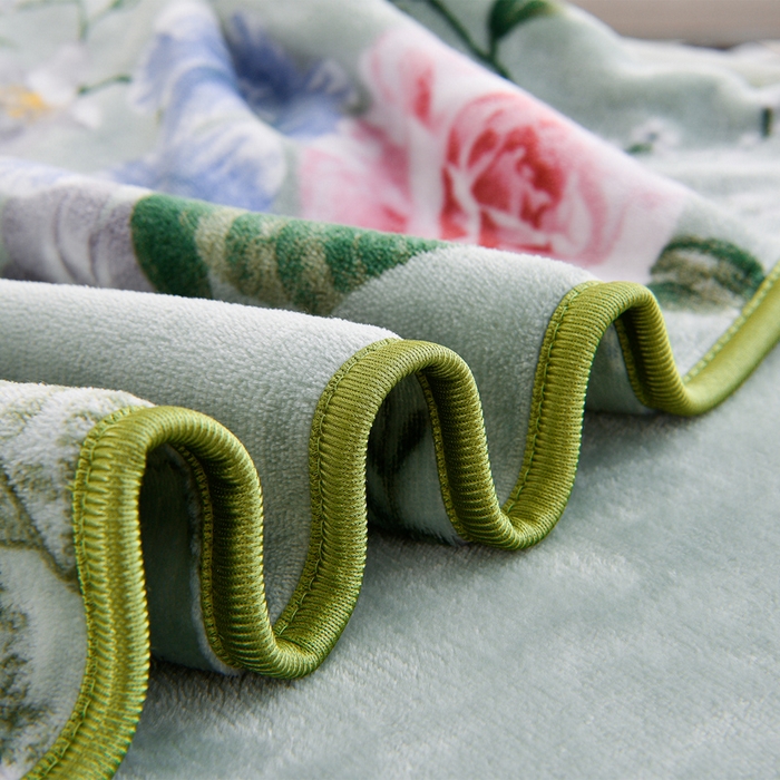 91家纺网 家纺一手货源 找家纺 慕婷家纺 2025新款牛奶绒印花四件套 繁花似锦