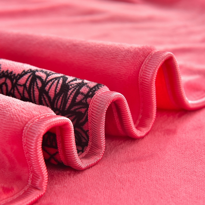 91家纺网 家纺一手货源 找家纺 慕婷家纺 2025新款牛奶绒印花四件套 粉色佳人