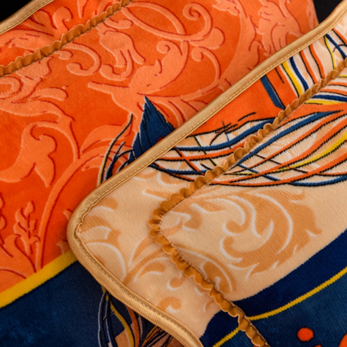 91家纺网 家纺一手货源 找家纺 慕婷家纺 2025新款牛奶绒印花四件套 孔雀翎