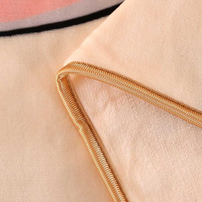 91家纺网 家纺一手货源 找家纺 望淮 2025新款230g印花金貂绒牛奶绒四件套 萌兔