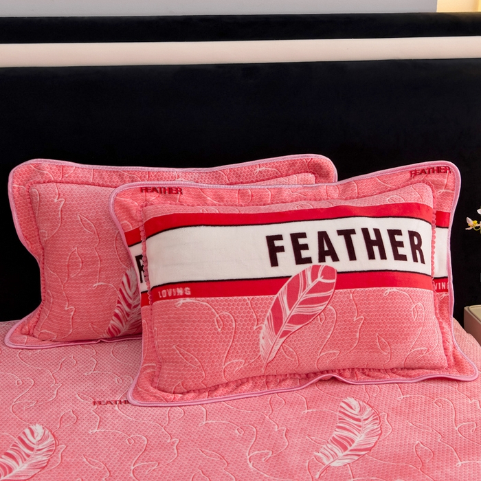 91家纺网 家纺一手货源 找家纺 慕婷家纺 2025新款牛奶绒印花四件套 梦羽