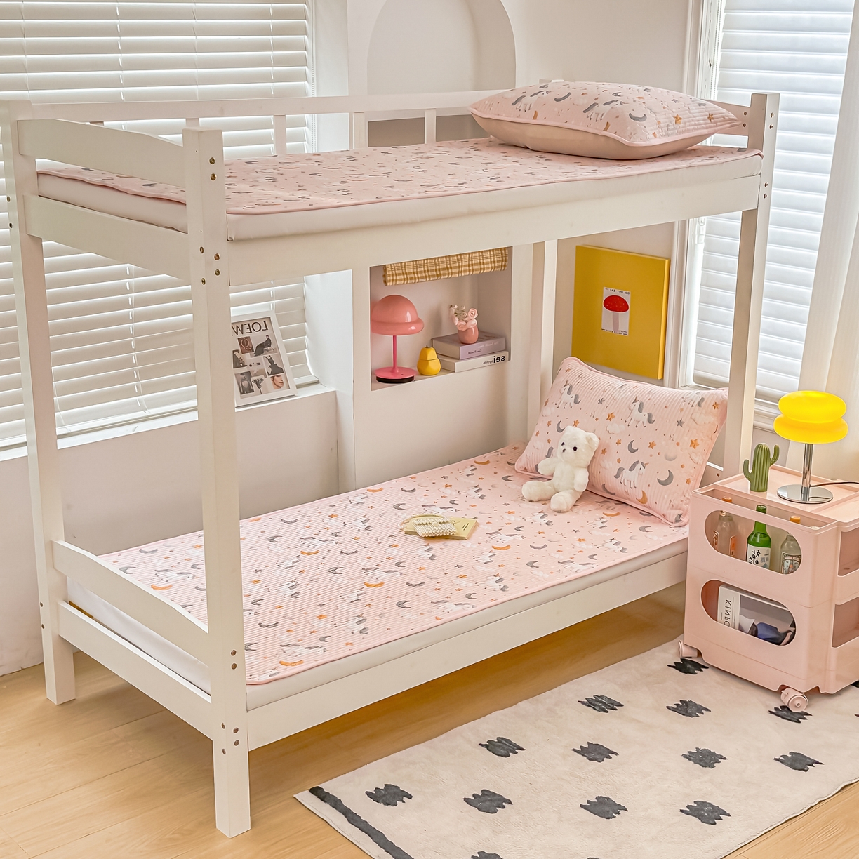 91家纺网 家纺一手货源 找家纺 （总）恒尚居 2025新款全棉双层纱学生床垫纯棉床盖床褥垫软床垫床护垫-四季款-系列二