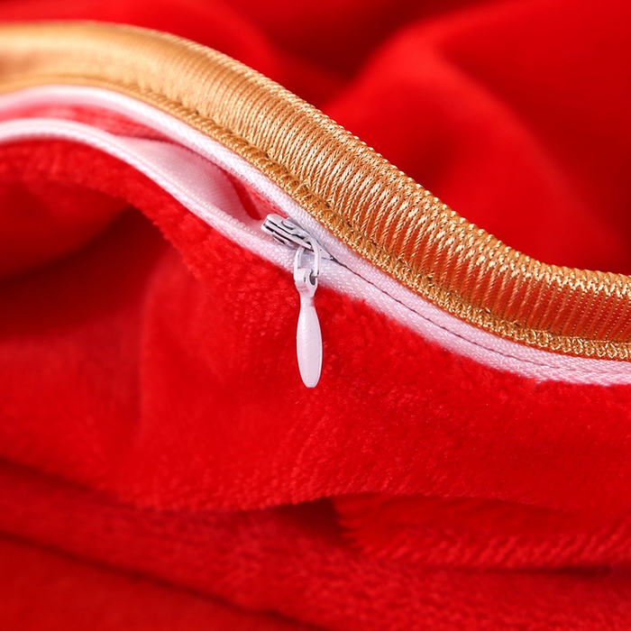 91家纺网 家纺一手货源 找家纺 望淮 2025新款230g印花金貂绒牛奶绒四件套 心心相印