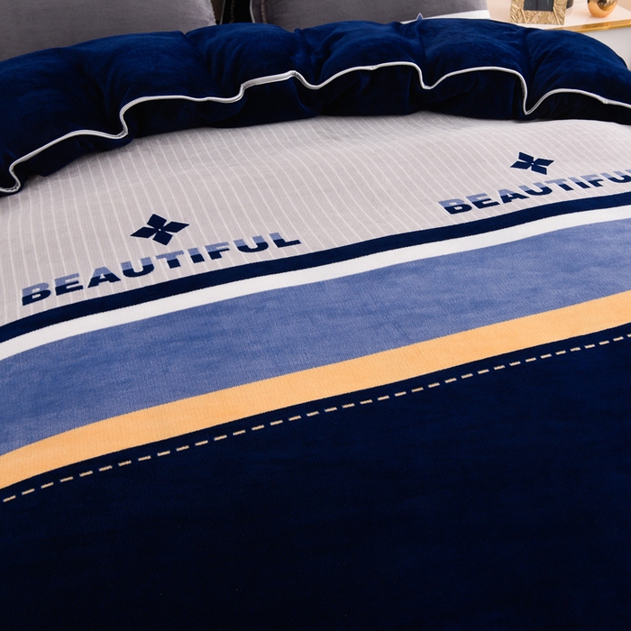 91家纺网 家纺一手货源 找家纺 慕婷家纺 2025新款牛奶绒印花四件套 轻奢生活