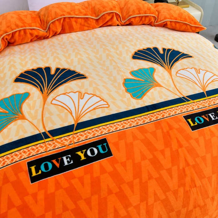 91家纺网 家纺一手货源 找家纺 慕婷家纺 2025新款牛奶绒印花四件套 三生有幸