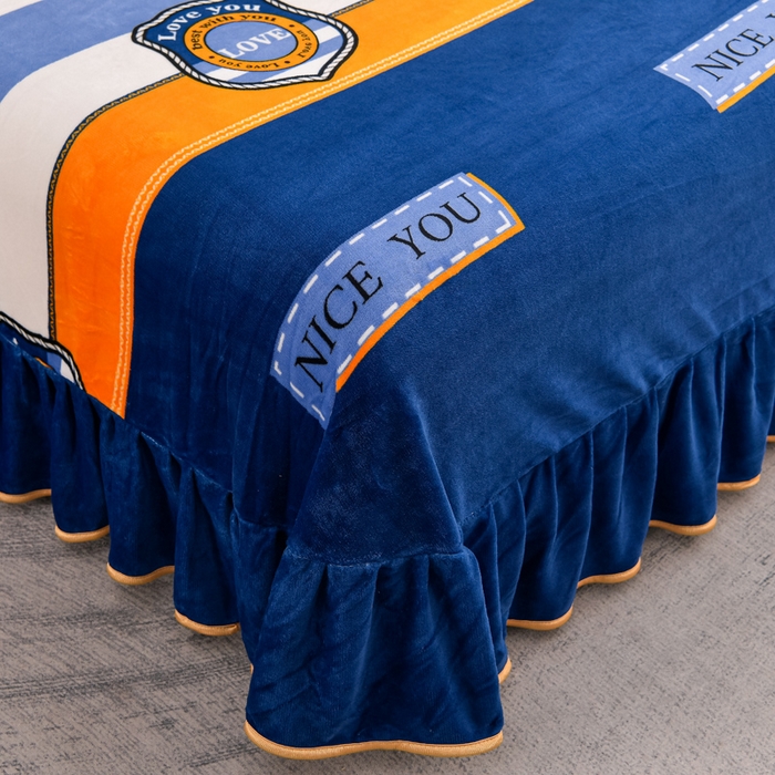 91家纺网 家纺一手货源 找家纺 慕婷家纺 2025新款牛奶绒印花四件套 时尚生活