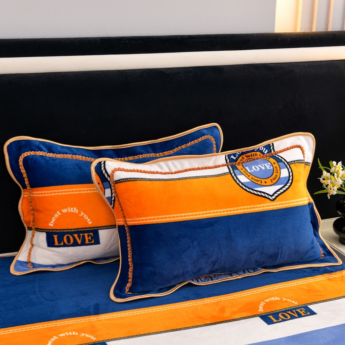 91家纺网 家纺一手货源 找家纺 慕婷家纺 2025新款牛奶绒印花四件套 时尚生活