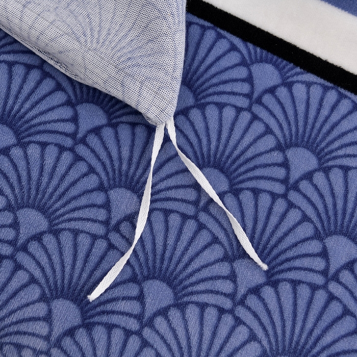 91家纺网 家纺一手货源 找家纺 慕婷家纺 2025新款牛奶绒印花四件套 一叶倾心