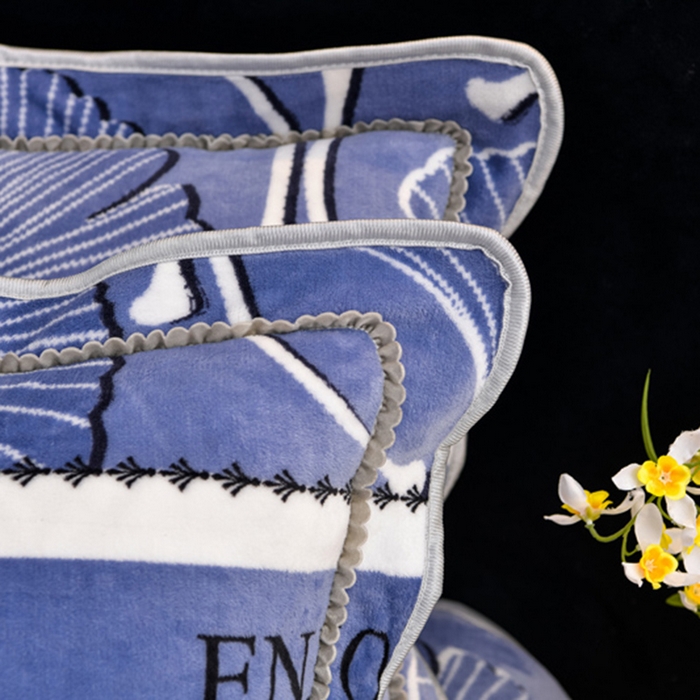 91家纺网 家纺一手货源 找家纺 慕婷家纺 2025新款牛奶绒印花四件套 一叶倾心