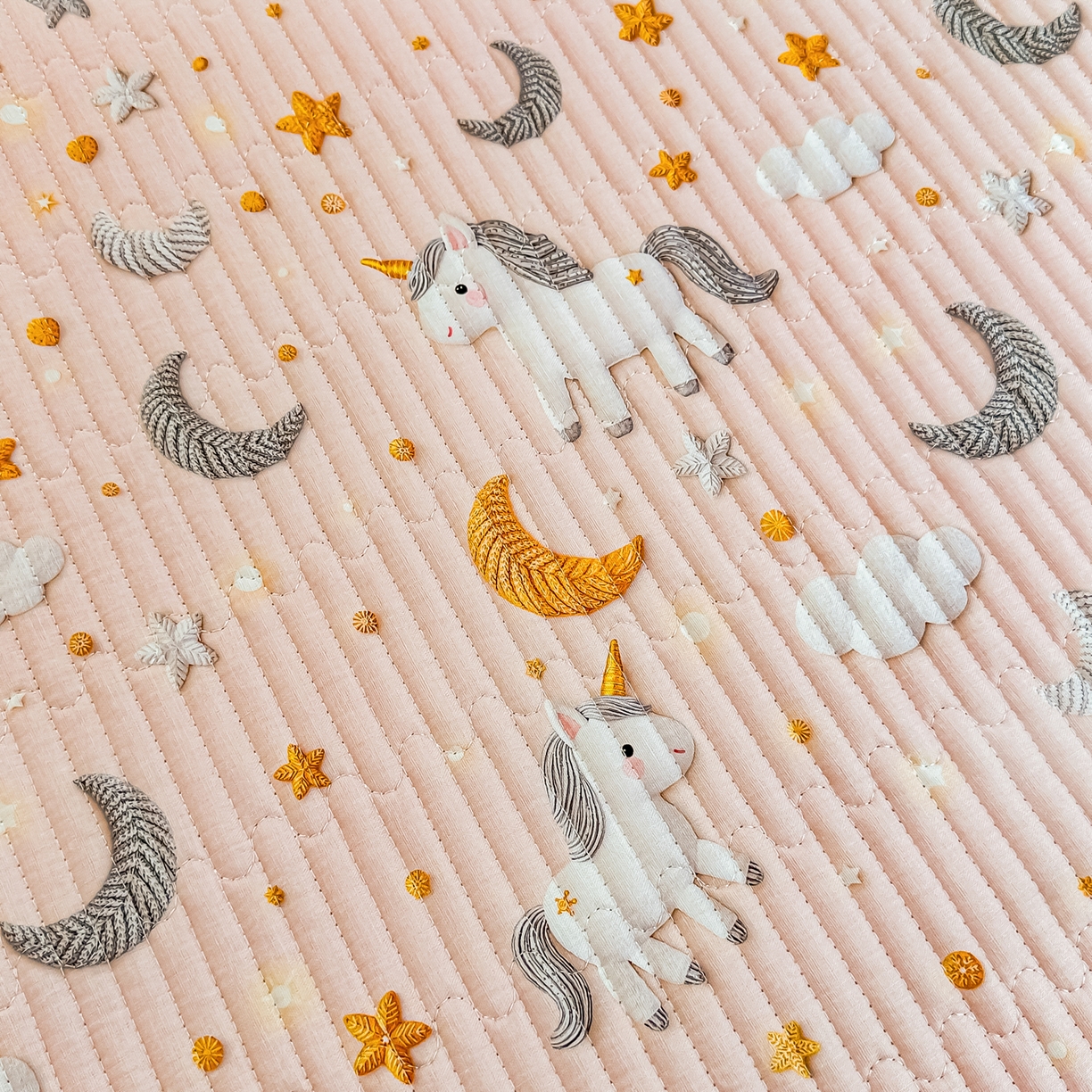 91家纺网 家纺一手货源 找家纺 恒尚居 2025新款全棉双层纱学生床垫纯棉床盖床褥垫软床垫床护垫-四季款-系列二 【5D-独角兽】纯棉-双层纱