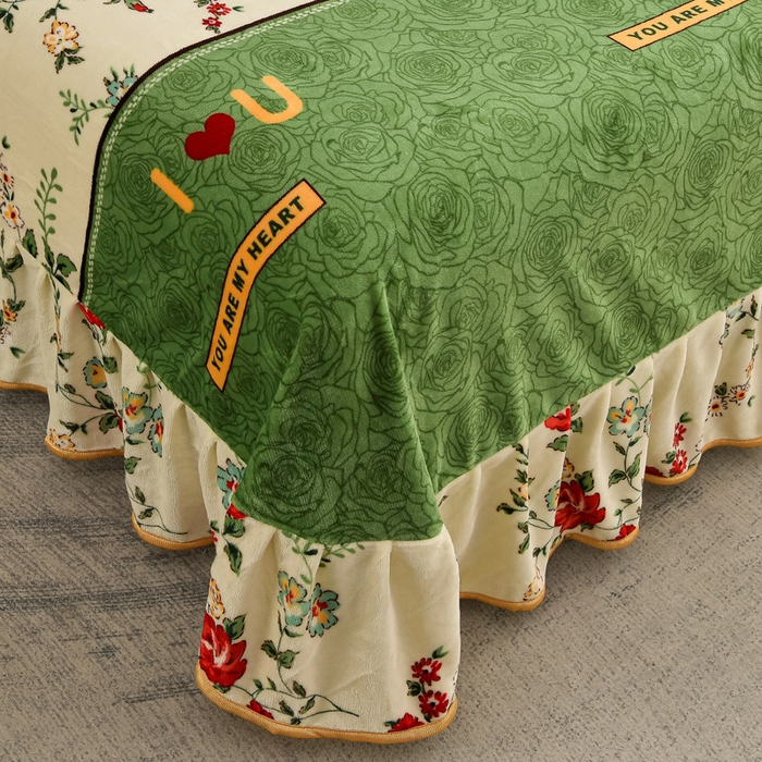 91家纺网 家纺一手货源 找家纺 慕婷家纺 2025新款牛奶绒印花四件套 优雅芬芳