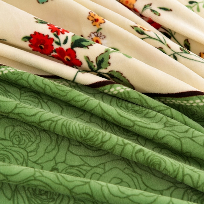 91家纺网 家纺一手货源 找家纺 慕婷家纺 2025新款牛奶绒印花四件套 优雅芬芳