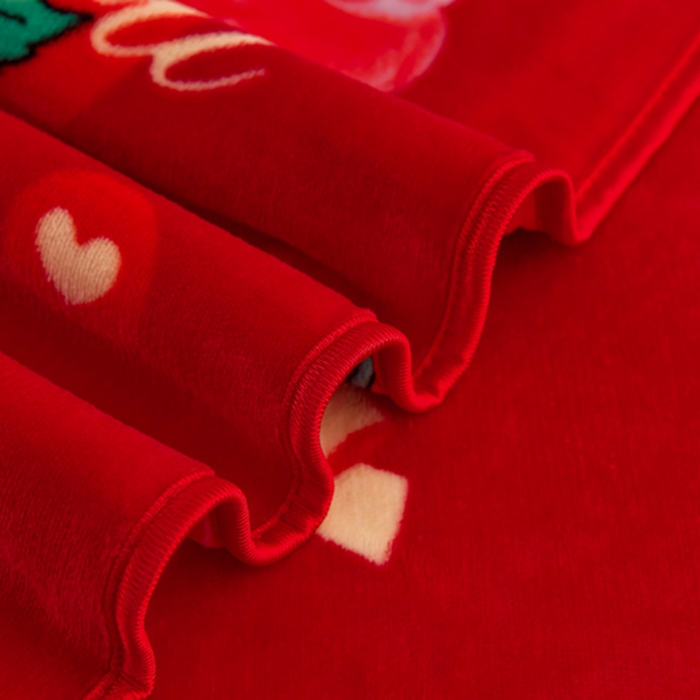 91家纺网 家纺一手货源 找家纺 慕婷家纺 2025新款牛奶绒印花四件套 钟爱一生