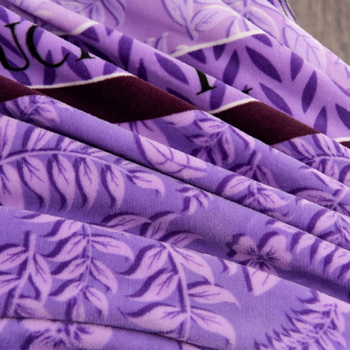 91家纺网 家纺一手货源 找家纺 慕婷家纺 2025新款牛奶绒印花四件套 紫韵嫣然