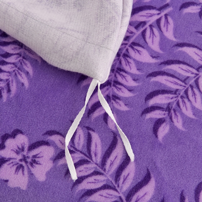 91家纺网 家纺一手货源 找家纺 慕婷家纺 2025新款牛奶绒印花四件套 紫韵嫣然