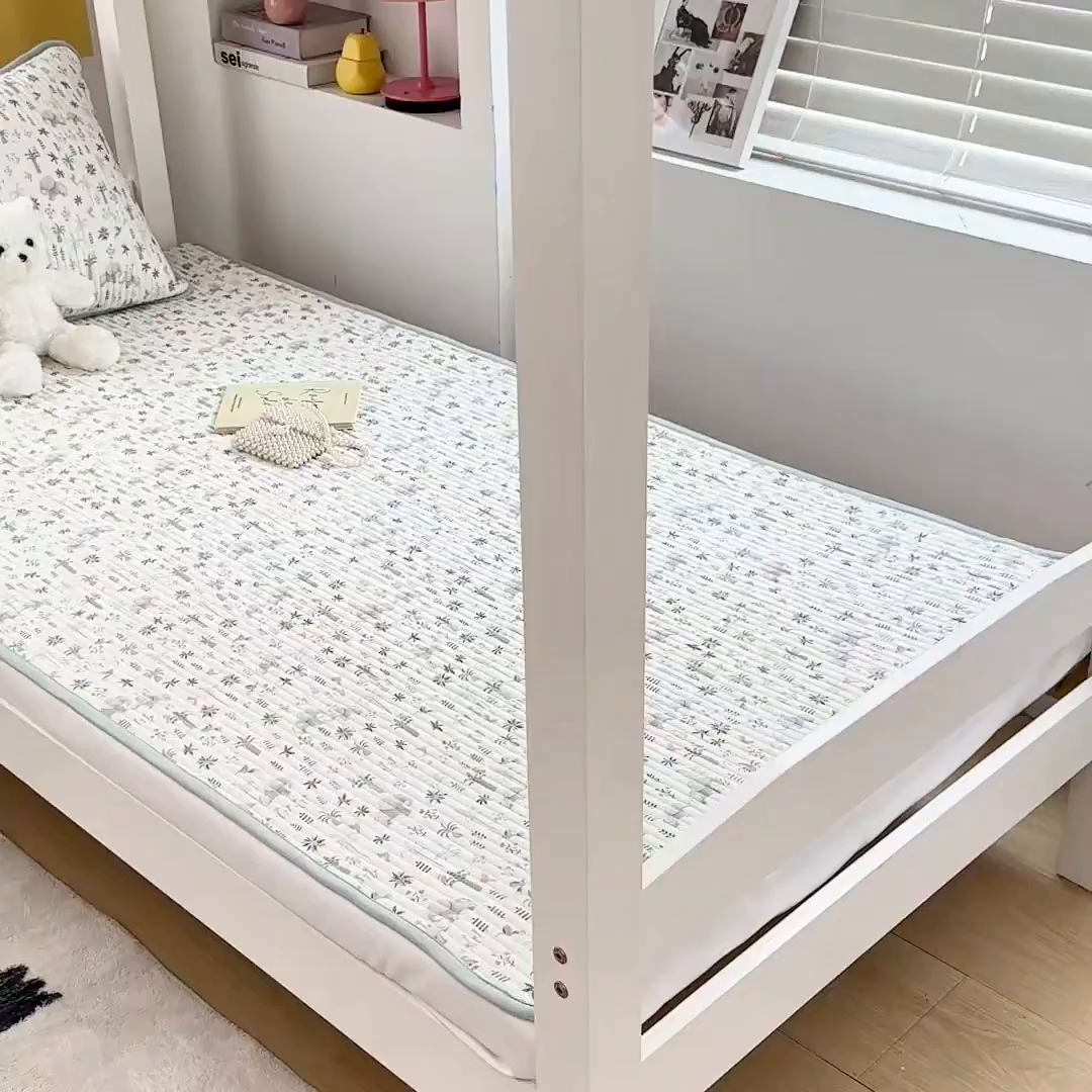 91家纺网 家纺一手货源 找家纺 （总）恒尚居 2025新款全棉双层纱学生床垫纯棉床盖床褥垫软床垫床护垫-四季款-系列一