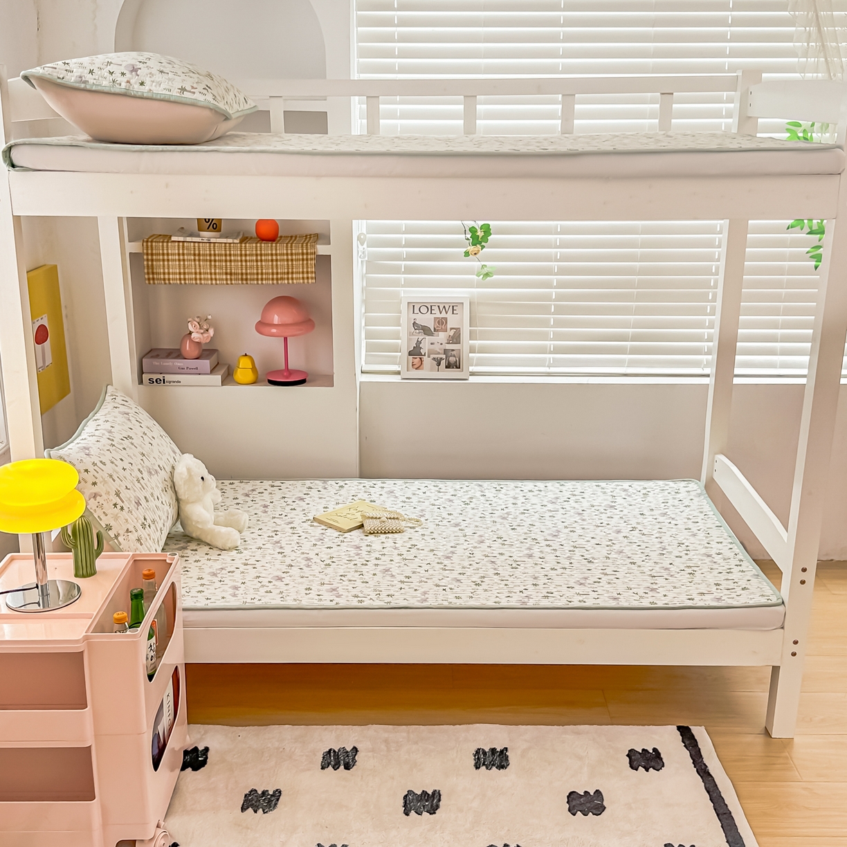 91家纺网 家纺一手货源 找家纺 （总）恒尚居 2025新款全棉双层纱学生床垫纯棉床盖床褥垫软床垫床护垫-四季款-系列一