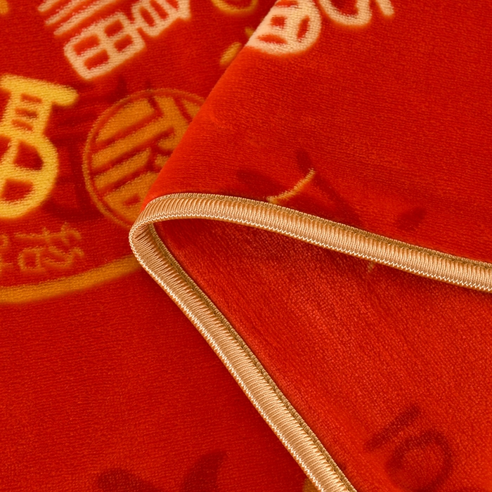 91家纺网 家纺一手货源 找家纺 望淮 2025新款230g印花金貂绒牛奶绒四件套 福袋