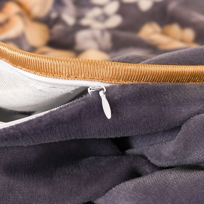 91家纺网 家纺一手货源 找家纺 望淮 2025新款230g印花金貂绒牛奶绒四件套 挪威森林