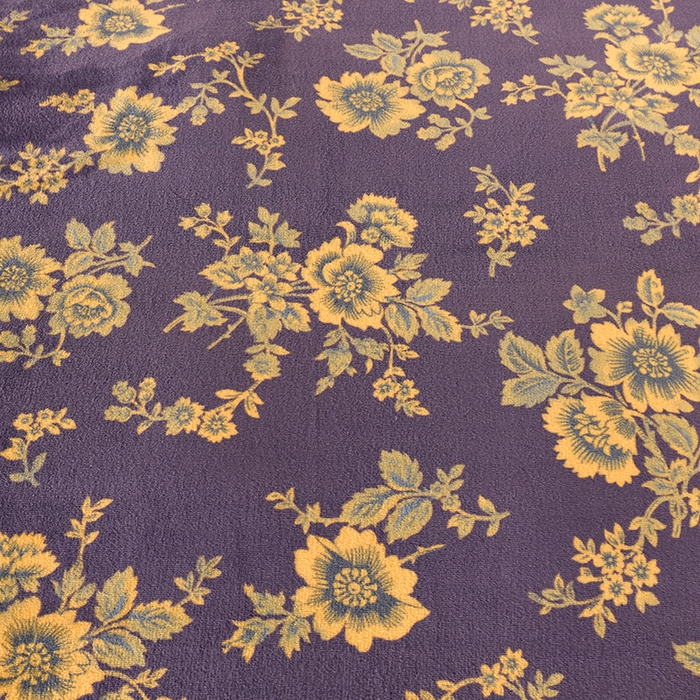 91家纺网 家纺一手货源 找家纺 望淮 2025新款230g印花金貂绒牛奶绒四件套 蔷薇-紫