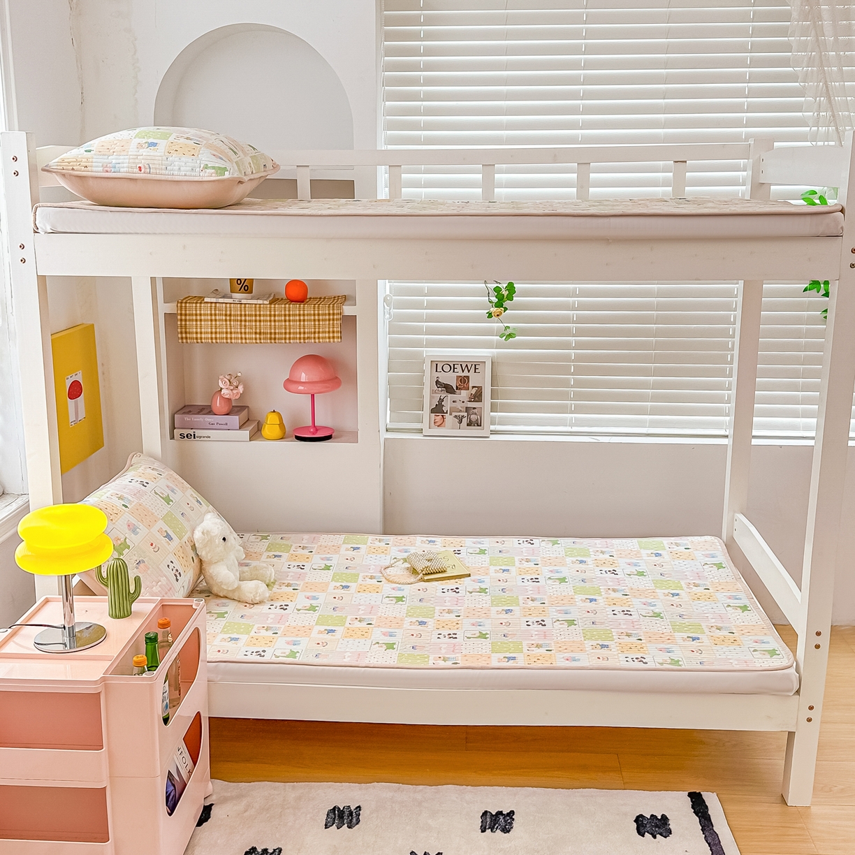 91家纺网 家纺一手货源 找家纺 恒尚居 2025新款全棉双层纱学生床垫纯棉床盖床褥垫软床垫床护垫-四季款-系列一 【欢乐阁】纯棉-双层纱