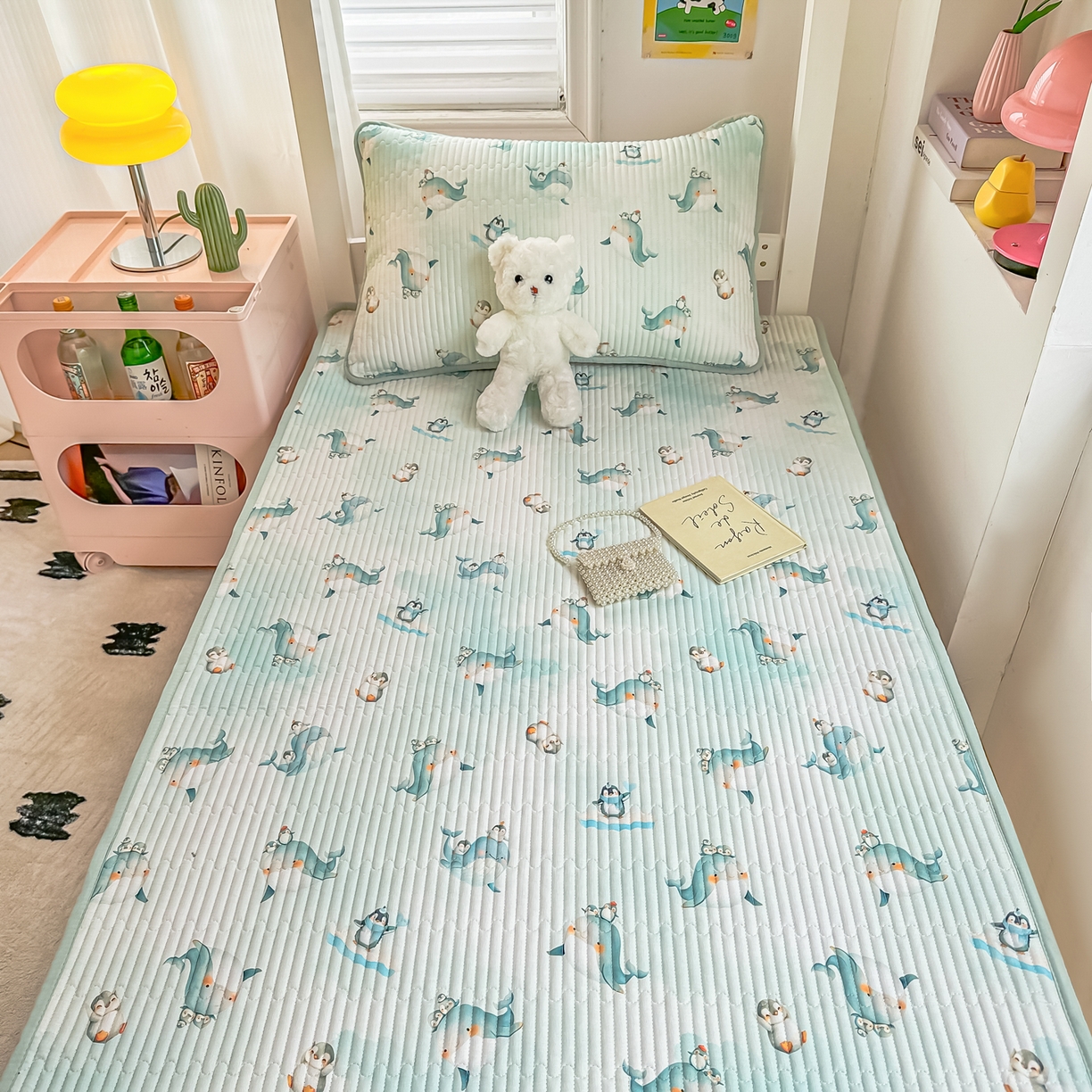 91家纺网 家纺一手货源 找家纺 恒尚居 2025新款全棉双层纱学生床垫纯棉床盖床褥垫软床垫床护垫-四季款-系列一 【精灵宝贝】纯棉-双层纱