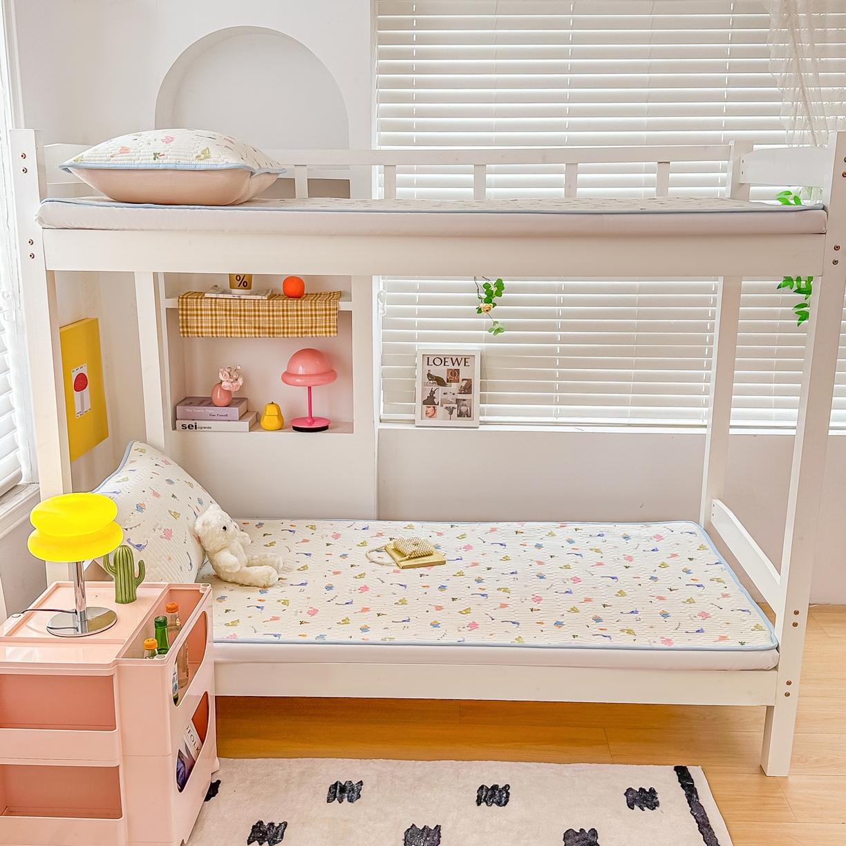 91家纺网 家纺一手货源 找家纺 恒尚居 2025新款全棉双层纱学生床垫纯棉床盖床褥垫软床垫床护垫-四季款-系列一 【恐龙奇趣】纯棉-双层纱