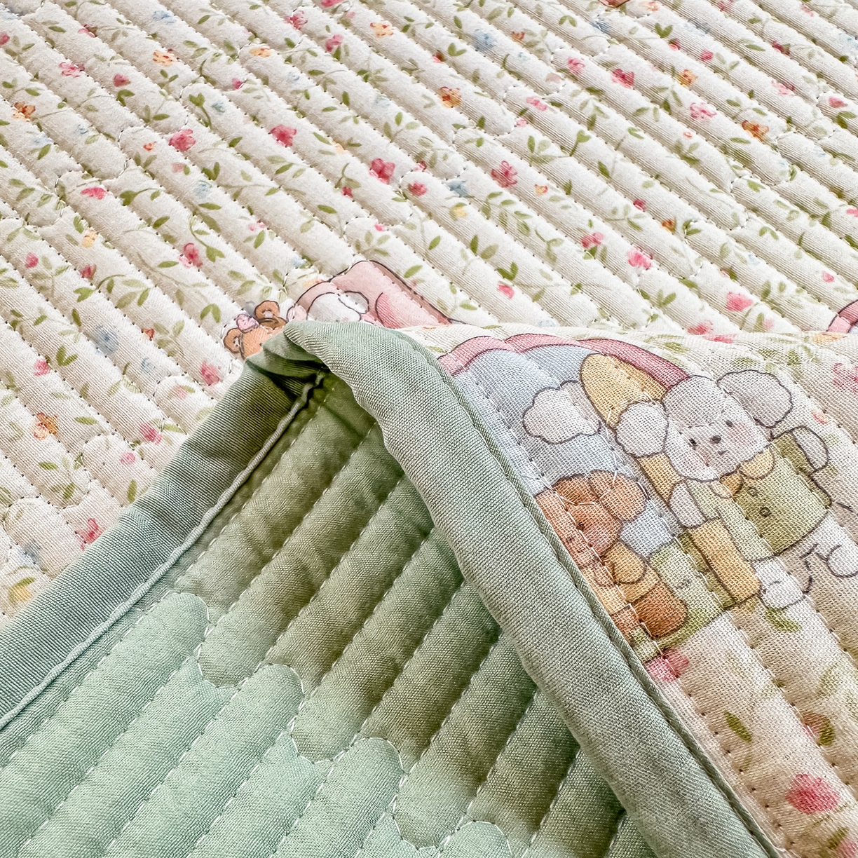 91家纺网 家纺一手货源 找家纺 恒尚居 2025新款全棉双层纱学生床垫纯棉床盖床褥垫软床垫床护垫-四季款-系列一 【快乐伙伴】纯棉-双层纱